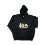 Plus Sized INSTITUTION Pullover Hoodie Black