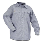 Plus Sized HICKORY LONG SLEEVE button front