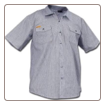 Plus Sized HICKORY SHORT SLEEVE button front