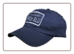 Logo baseball cap with reflective lettering and border